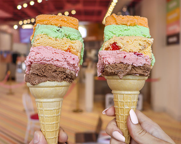 Rainbow deals ice cream